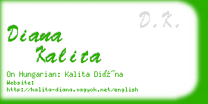 diana kalita business card